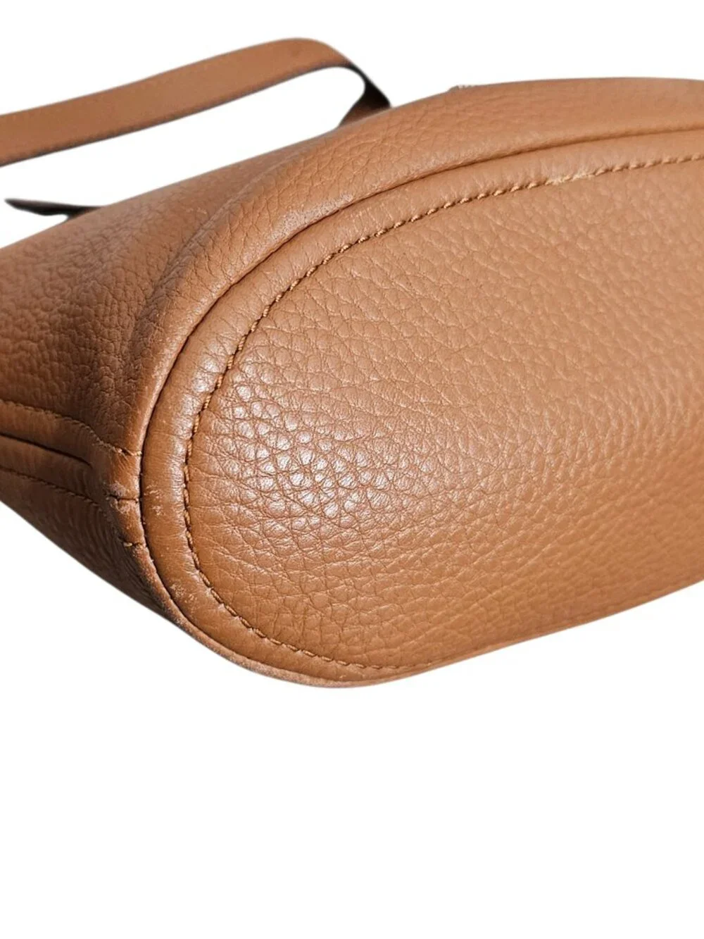 Michael Kors Lupita Pebble Leather Hobo Messenger Shoulder Bag COA Brown